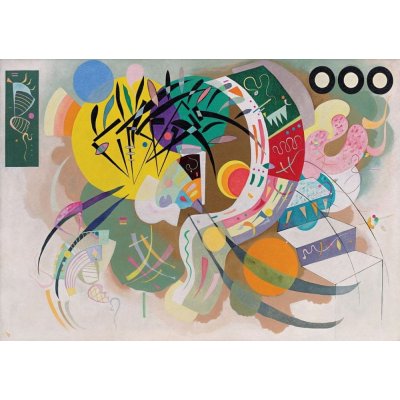 Grafika Kandinsky: Dominantní krivka 1500 dílků
