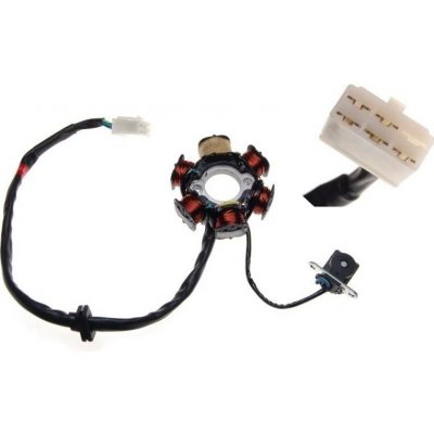 stator zapalování 6 cívek 5 kabelů - SHINERAY 50Q-2E 4T - 139FMB 50 4T AC pro mototy 50ccm 4T 139FMB – Hledejceny.cz