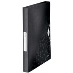 LEITZ Desky s gumičkou Wow Jumbo, černá, 30 mm, PP, A4 – Hledejceny.cz