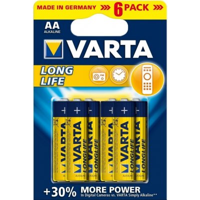 Varta LongLife Extra AA 6ks 4106 VA0009 – Zbozi.Blesk.cz