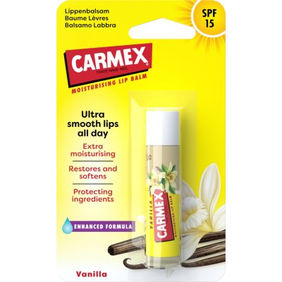 Carmex Balzám na rty ultra hydr, SPF15 Vanilka 4,25 g – Hledejceny.cz