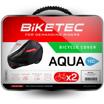 Potah Biketec Aquatec 2 kola černá šedý – Zboží Dáma