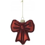 Chic Antique Červená vánoční skleněná ozdoba mašle Bow – 8*2*8 cm – Hledejceny.cz
