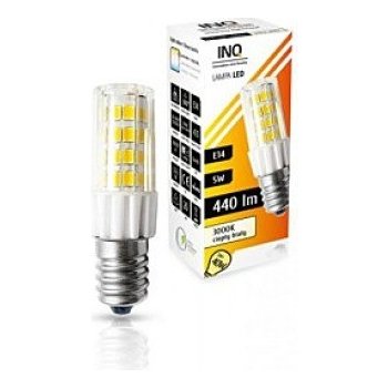 INQ LED žárovka E14 5W T25 Teplá bílá válcová