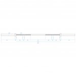 HMS PREMIUM Olympijská osa GO900 220 cm x 50 mm – Zboží Dáma