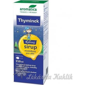 Aromatica Bylinný sirup Thymínek od 3 let 210 ml