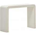 Kave Home Aiguablava 120 x 35 cm Bílý cementový zahradní toaletní stolek – Hledejceny.cz