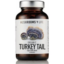 Mushrooms 4 Life Bio Turkey Tail Coriolus Outkovka pestrá 60 kapslí