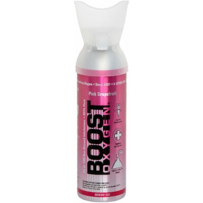 BOOST OXYGEN Doplňkový kyslík pro dýchání Boost Oxygen Růžový Grapefruit Střední 5 l – Hledejceny.cz