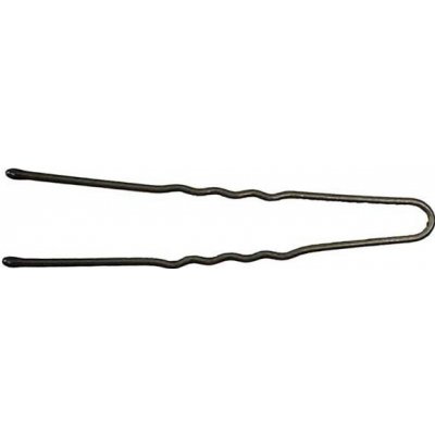 Waved hair pin - 45 mm 20 ks barva Brown – Zboží Dáma