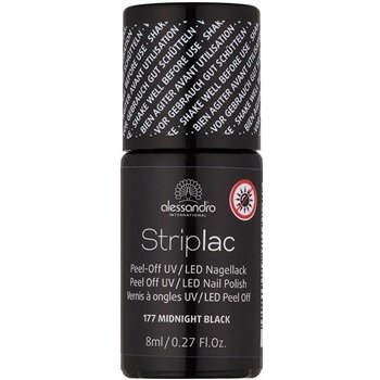 Alessandro Striplac slupovací UV/LED lak na nehty 177 Midnight Black 8 ml  od 383 Kč