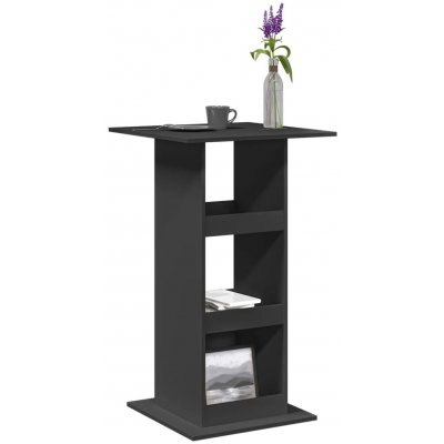 vidaXL Barový stůl s úložným prostorem černý 11461.854329 – Zboží Dáma