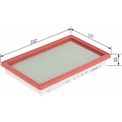 Vzduchový filtr BOSCH F 026 400 101 – Hledejceny.cz