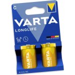 Varta LongLife C 2ks 4114 101 412 – Zboží Mobilmania