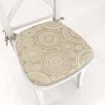 Biante Leona LN-170 Bílé mandaly na režném 39 x 37 x 3 cm oblý – Hledejceny.cz