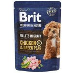 Brit Premium by Nature Adult Dog Fillets in Gravy Chicken & Green Peas 85 g – Hledejceny.cz