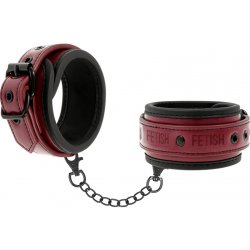 FETISH SUBMISSIVE DARK ROOM HANDCUFFS VEGAN LEATHER