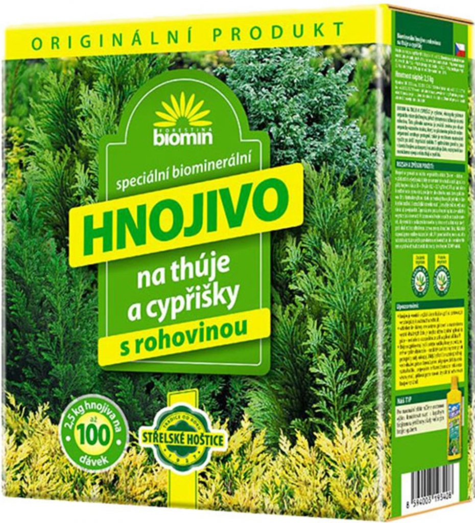 Forestina BIOMIN na thúje a cypřišky 2,5 kg