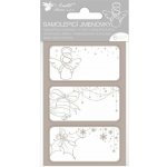 Anděl Přerov Samolepicí jmenovky na dárky 8 x 16 cm se stříbrnou ražbou, 6 ks – Sleviste.cz