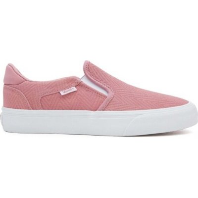 Vans ASHER DELUXE Dámské slip-on tenisky růžová – Zboží Dáma