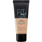 Maybelline Fit Me Make-up Matte + Poreless make-up 250 sun beige 30 ml – Zboží Mobilmania