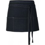 Link Kitchen Wear Džínová koktejlová gastro zástěra se třEma kapsama Černá X991 – Hledejceny.cz