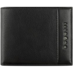 Bugatti Pánská kožená peněženka RFID Nome Combi Wallet With Flap 49160101 černá