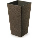 Prosperplast Květináč FURU SQUARE ECO WOOD 26,5cm kávový – Zboží Dáma
