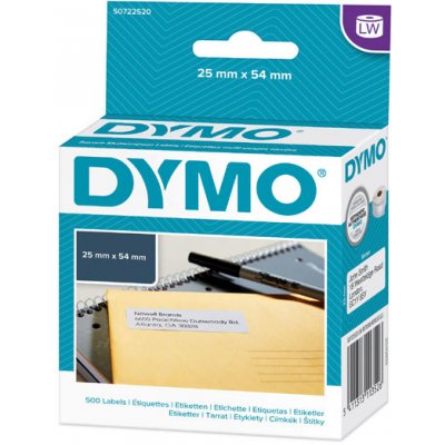 Etikety Dymo pro zpáteční adresu 54x25mm, bílé, samolepící 1bal/500 ks, 11352, S0722520 – Zboží Živě