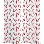 IMPAR Závěsy Vánoční hůlky (Rozměr : 140x250, Materiál: Interlock) – Hledejceny.cz