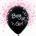 GoDan Balonky latex odhalení Boy or Girl? s růžovými konfetami 30 cm – Zboží Dáma
