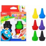 Voskovky prstové 6 barev Color Kids DELI – Zboží Mobilmania