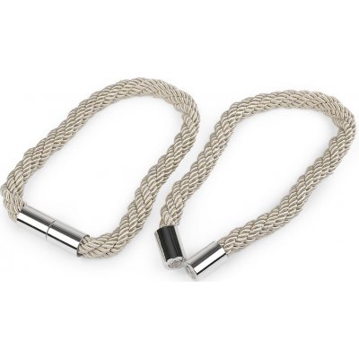 Dekorační úvaz / šňůra na závěsy s magnetem krémová světlá 2ks – Hledejceny.cz