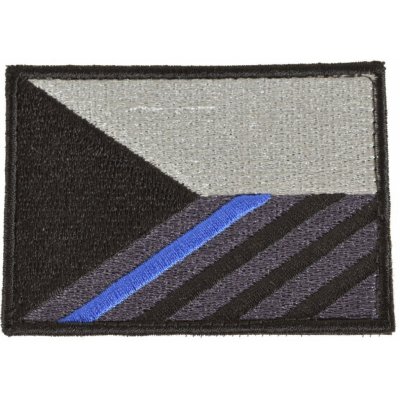 Nášivka vlajka ČR 7,5 x 5,5 cm MODRÝ pruh velcro – Hledejceny.cz