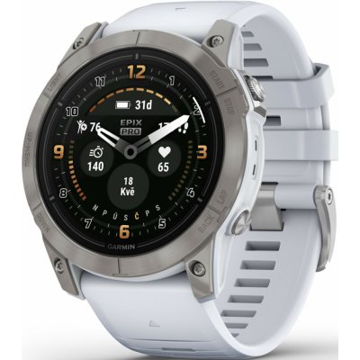 Garmin Epix Pro (Gen 2) Sapphire 51mm Titanium / Whitestone Band