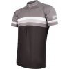 Cyklistický dres Sensor SUMMER STRIPE krátký rukáv černá/šedá šedá pánský