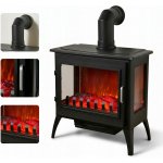 Sureflame Marlow 3-Sided Electric Stove in Matte Black – Zboží Mobilmania