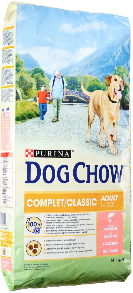 DOG CHOW pro dospělého psa Dog Chow Adulte Complet /Classic losos 14 kg