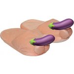 Anoé Plyšové bačkory Penis tělové – Zboží Dáma