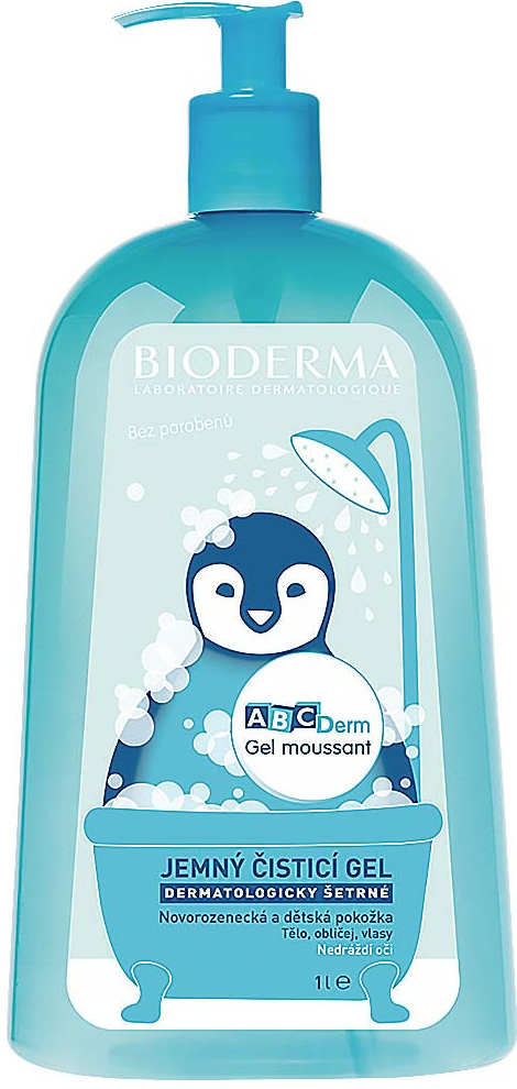 Bioderma ABCDerm Gel Moussant Mild Cleansing Foaming Gel čistící gel pro děti 1000 ml