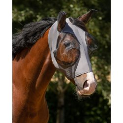QHP Maska pro koně Super grey