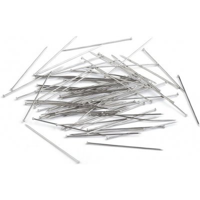 Celokovové špendlíky délka 34 mm Varianta: nikl, Balení: 1 krab. – Zboží Dáma