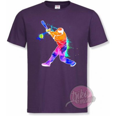 tričko sport Magic baseball fialová – Zboží Mobilmania