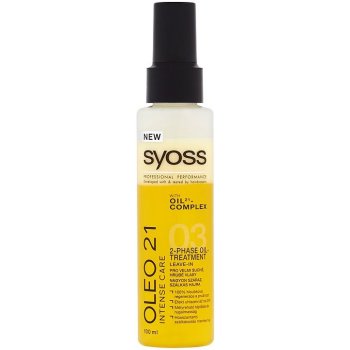 Syoss Oleo 21 dvoufázová olejová regenerace Intense Care Pro Velmi Suché, Hrubé vlasy 100 ml