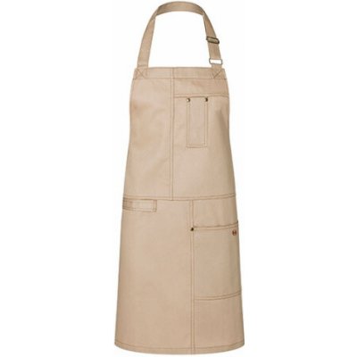 Karlowsky Gastro zástěra s laclem KY113 Beige 68x80cm – Hledejceny.cz