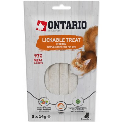 Ontario pochoutka lízací kuřecí 5 x 14 g