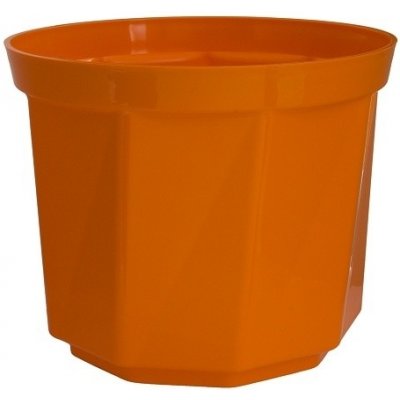 Plastkon Dekorativní květináč Rosa 25 cm oranžový