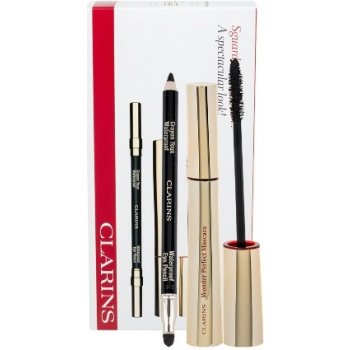 Clarins Wonder Perfect řasenka 7 ml + tužka na oči Eye Pencil Waterproof 1,2 g 01 Black dárková sada