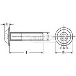 imbus M5x40 A2 NEREZ půlkulatá hlava límec ISO 7380-2 – Zboží Mobilmania