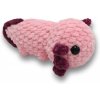 Plyšák Vali Crochet Háčkovaný Axolotl Barva zvířátka Růžová